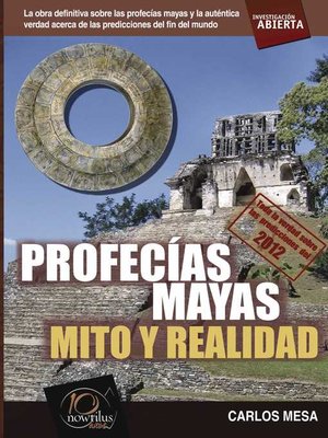 cover image of Profecías mayas